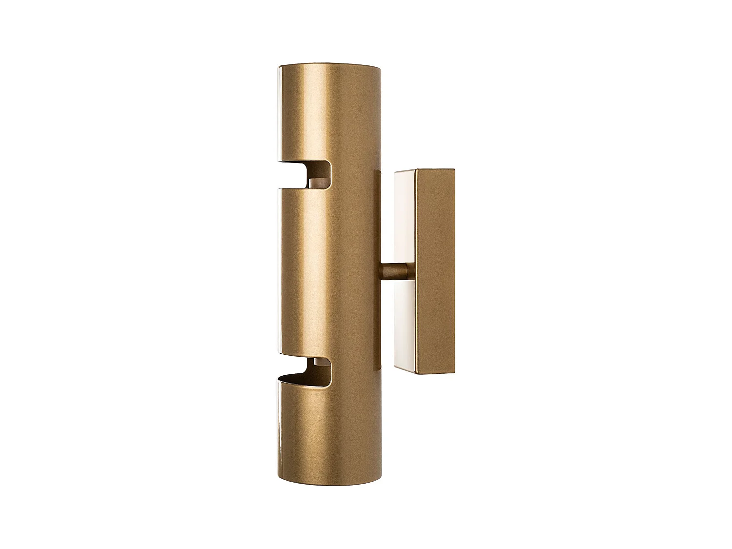 Aplique de pared de metal dorado - Alt. 30 x D. 8 cm - LYORA