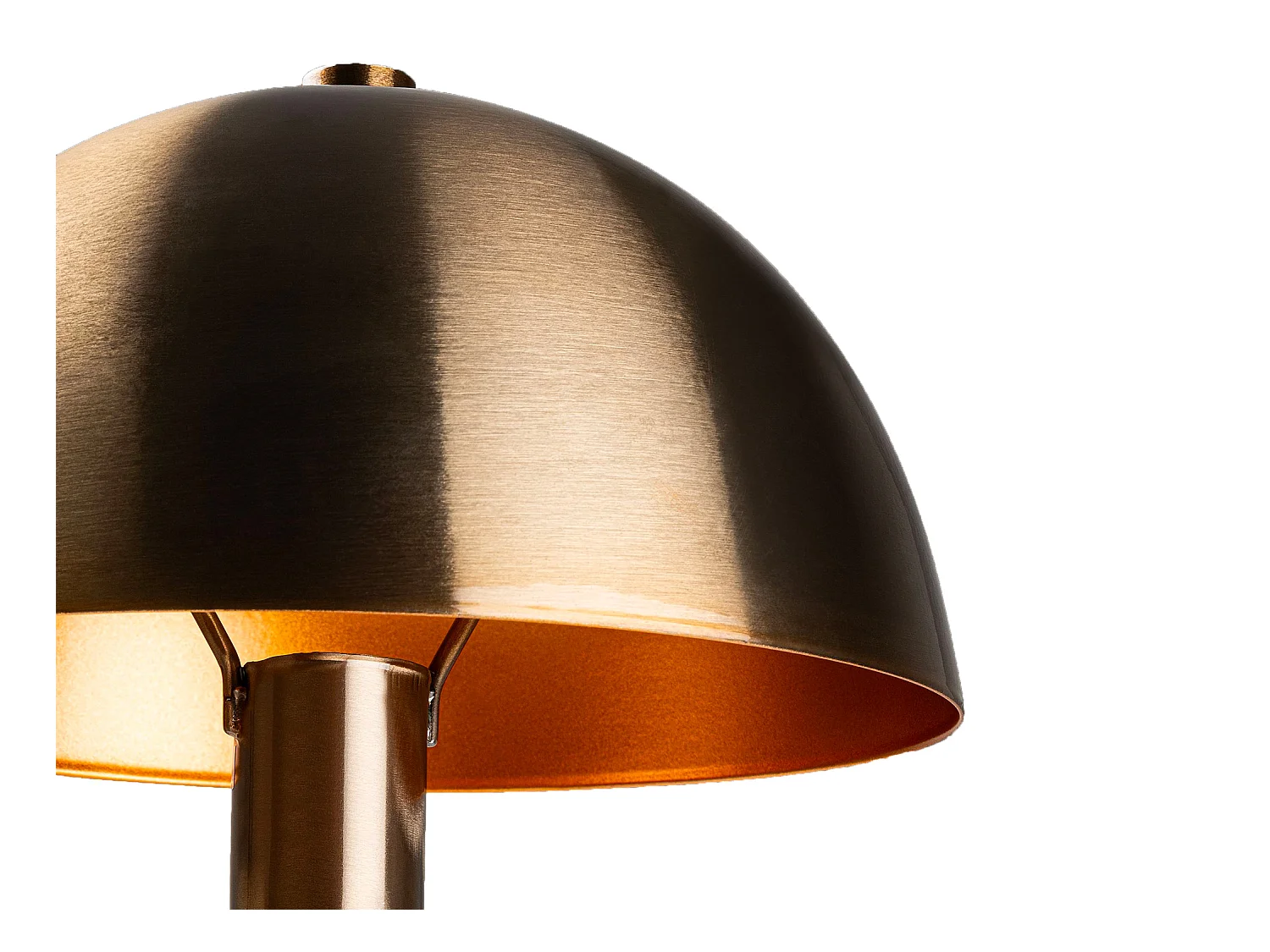 Aplique de pared con forma de seta en metal efecto latón - A. 24 x D. 20 cm - ELDO