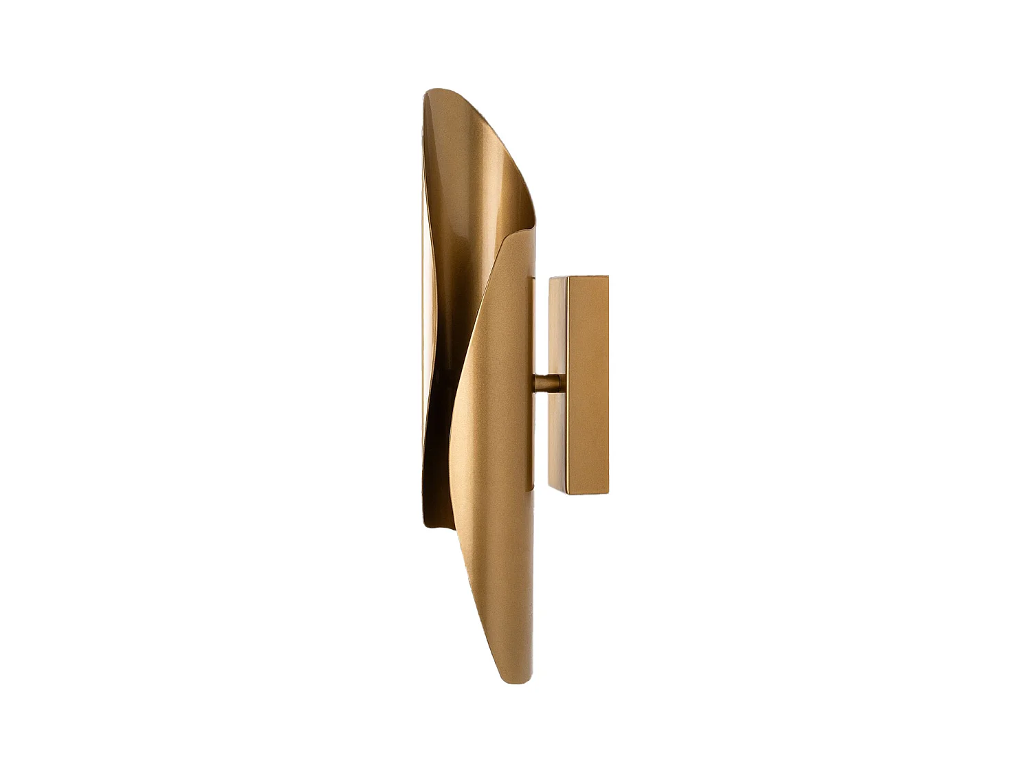 Aplique de pared de metal dorado - Alt. 40 x P.8 cm - LYNOR