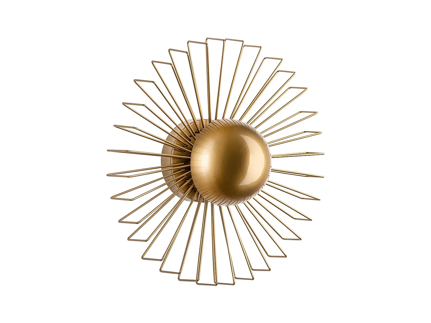 Applique murale filaire en métal - Doré - P. 18 x D.45 cm - ZYMA