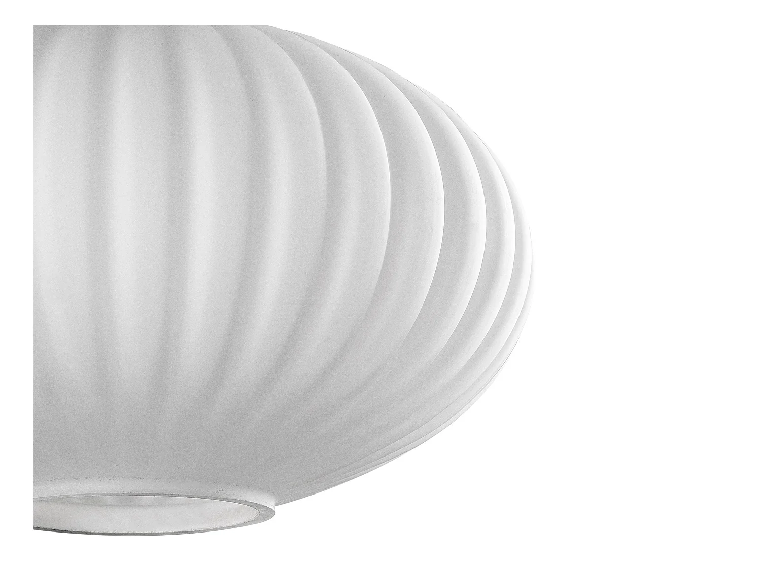Lampadario in metallo - Dorato e bianco - 3 paralumi H.130 x L. 55 cm - OSKA