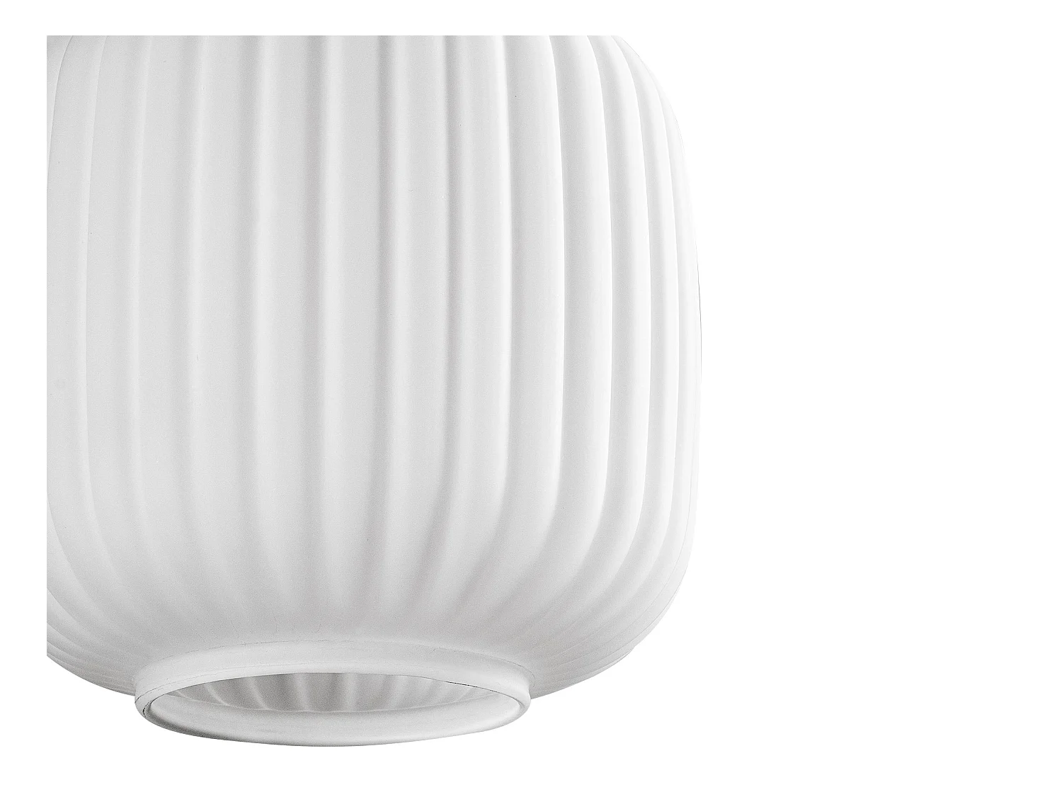 Lampadario in metallo - Dorato e bianco - 3 paralumi H.130 x L. 55 cm - OSKA