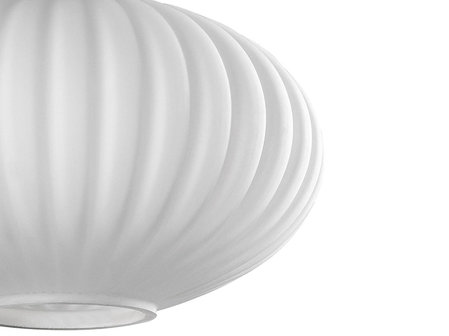 Lampa wisząca metalowa - Złota i biała - 3 klosze dł. 87 x wys. 130 cm - OSKA