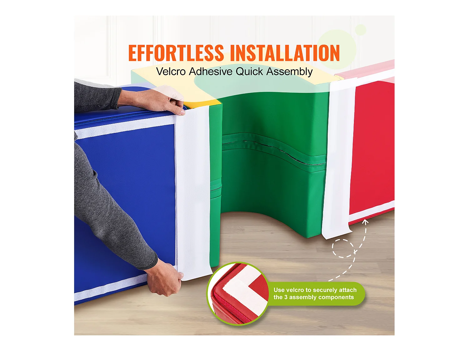 Grimpeur SucceBuy Ensemble de Jeu pour Tout-Petits Single Tunnel Climber, Blocs D'Escalade en Mousse avec Escaliers et Rampe