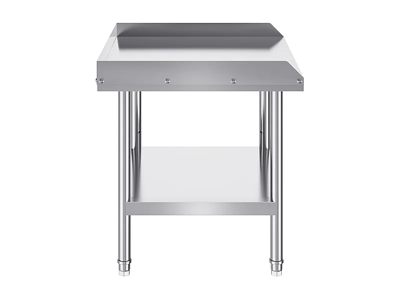 Mesa de Trabajo de Acero Inoxidable SucceBuy, 610 x 711 x 660 mm, Mesa de Preparación de Alimentos Comercial para Restaurante