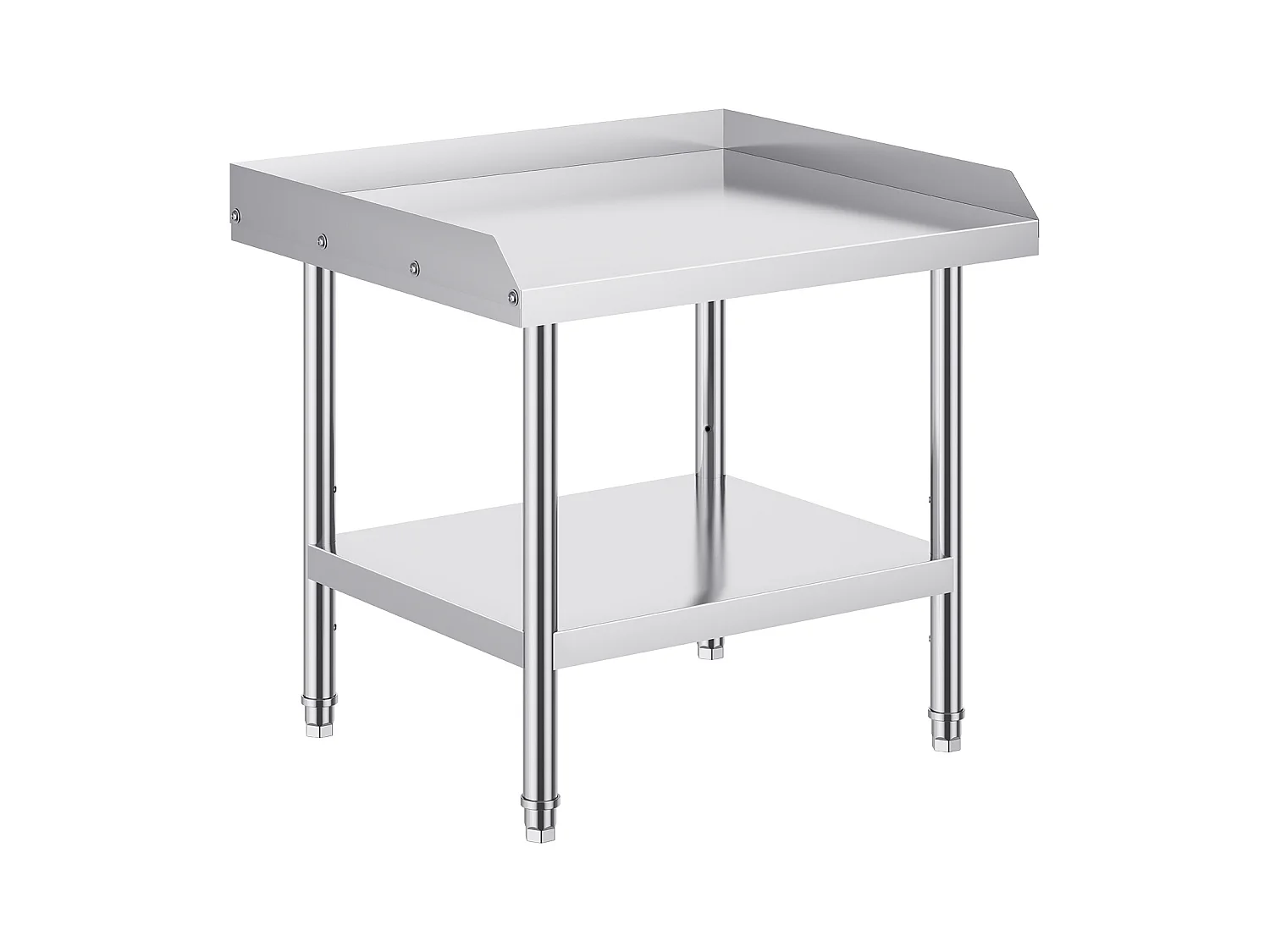 Roestvrij Stalen Werktafel SucceBuy, 610 x 711 x 660 mm, Commerciële Tafel voor Voedselbereiding in Restaurant