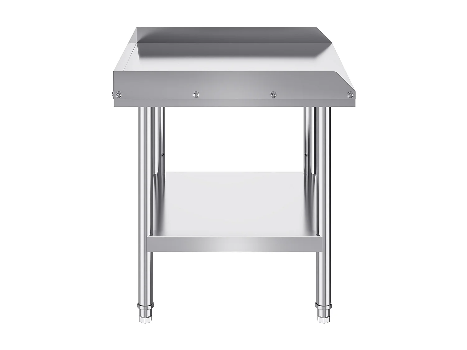 Mesa de Trabajo de Acero Inoxidable SucceBuy, 610 x 711 x 660 mm, Mesa de Preparación de Alimentos Comercial para Restaurante