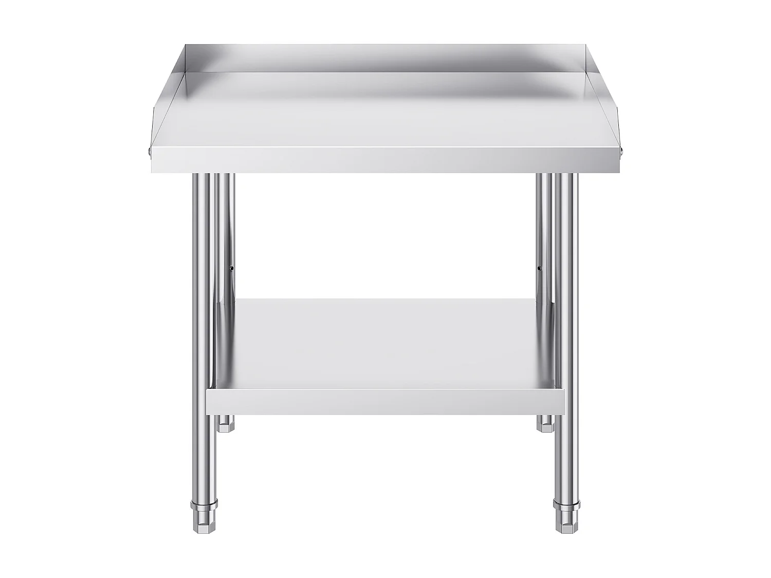 Mesa de Trabajo de Acero Inoxidable SucceBuy, 610 x 711 x 660 mm, Mesa de Preparación de Alimentos Comercial para Restaurante