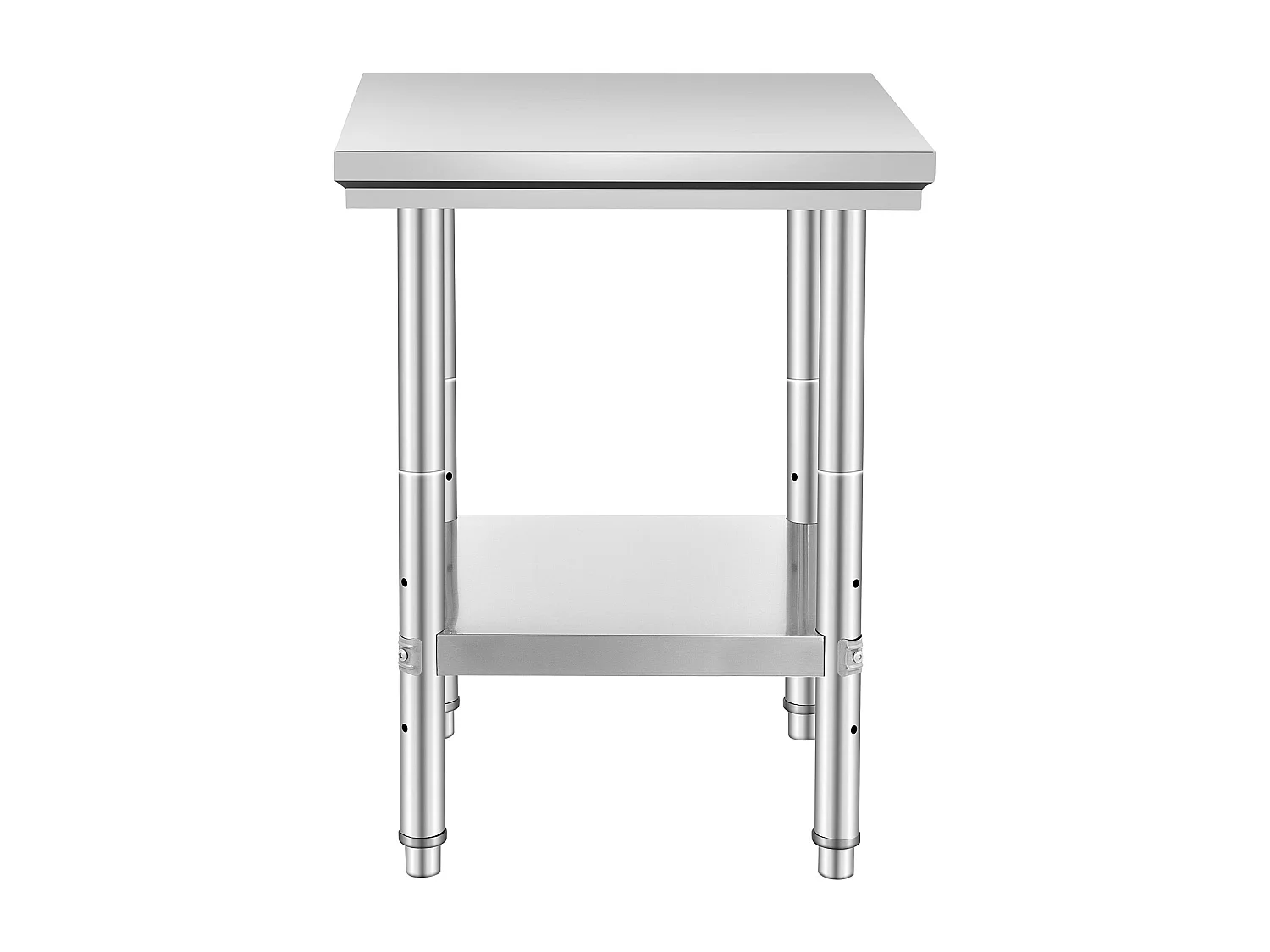 Table de Travail Cuisine SucceBuy, Table de Préparation en Acier Inoxydable, 60.96x60.96x78.74 cm