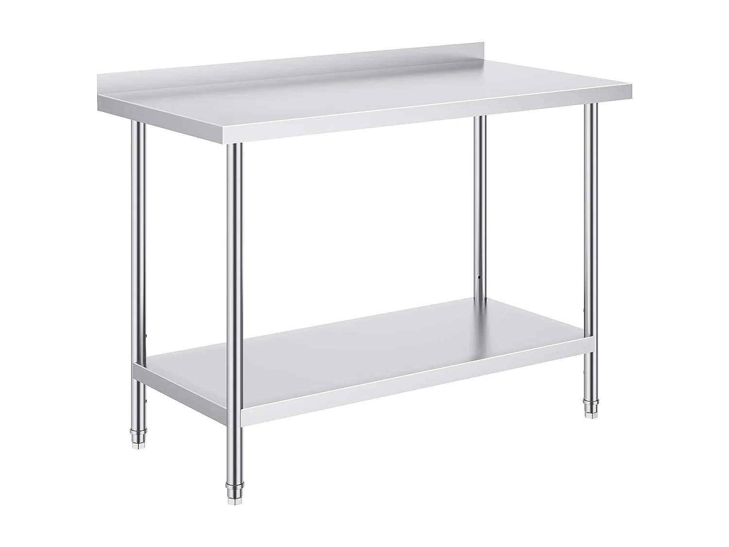 Table de Travail en Acier Inoxydable SucceBuy,610 x 1219 mm, Table de Préparation Alimentaire pour Cuisine Commerciale