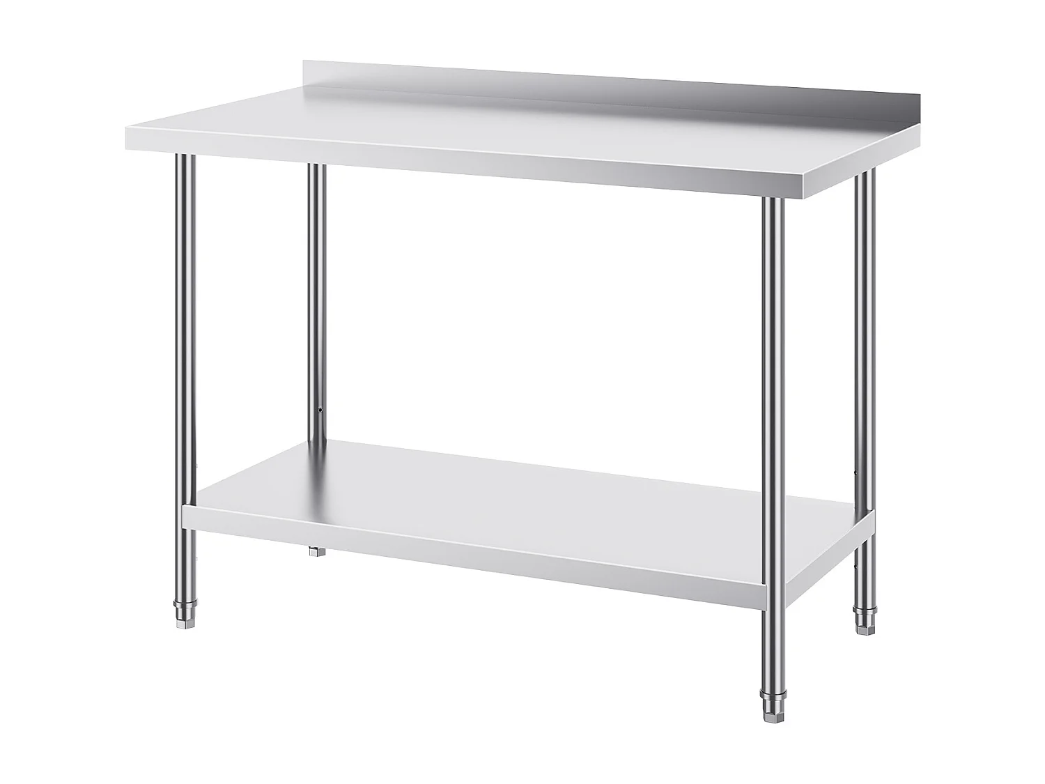 Table de Travail en Acier Inoxydable SucceBuy,610 x 1219 mm, Table de Préparation Alimentaire pour Cuisine Commerciale