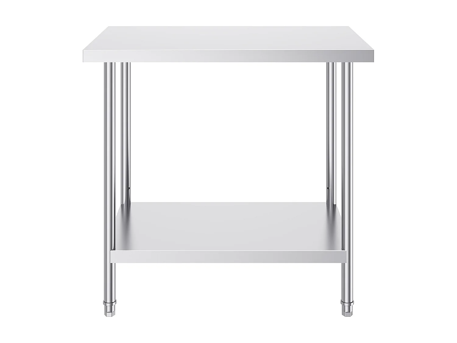 Table de Travail Cuisine SucceBuy 60.96x91.44x86.36 cm, Table de Préparation de Travail en Acier Inoxydable