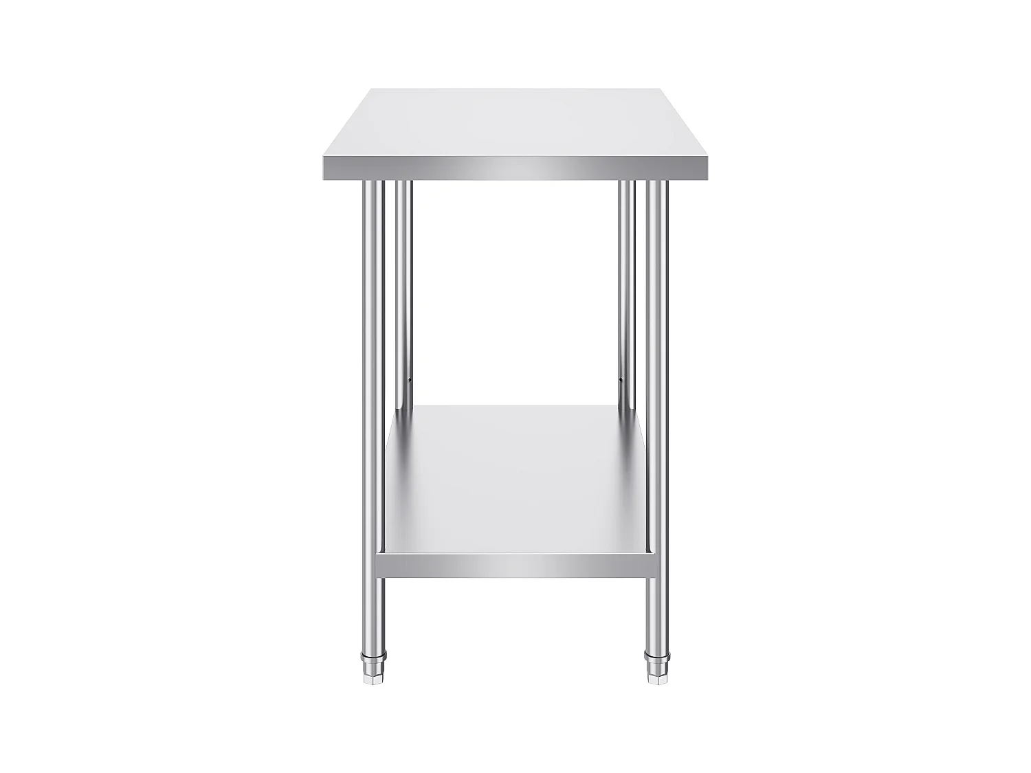 Table de Travail Cuisine SucceBuy 60.96x91.44x86.36 cm, Table de Préparation de Travail en Acier Inoxydable