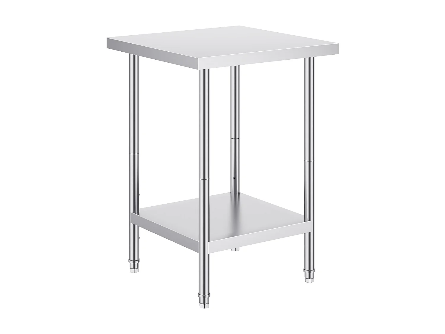 Werktafel voor Keuken SucceBuy, Voorbereidingstafel in RVS, 60.96x60.96x86.36 cm, Commercieel Voedingswerkpost