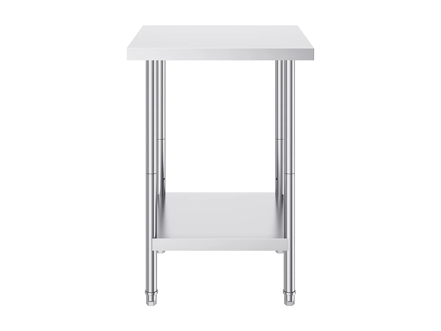 Mesa de Trabajo de Cocina SucceBuy, Mesa de Preparación en Acero Inoxidable, 60.96x60.96x86.36 cm, Puesto de Trabajo Alimentario Comercial