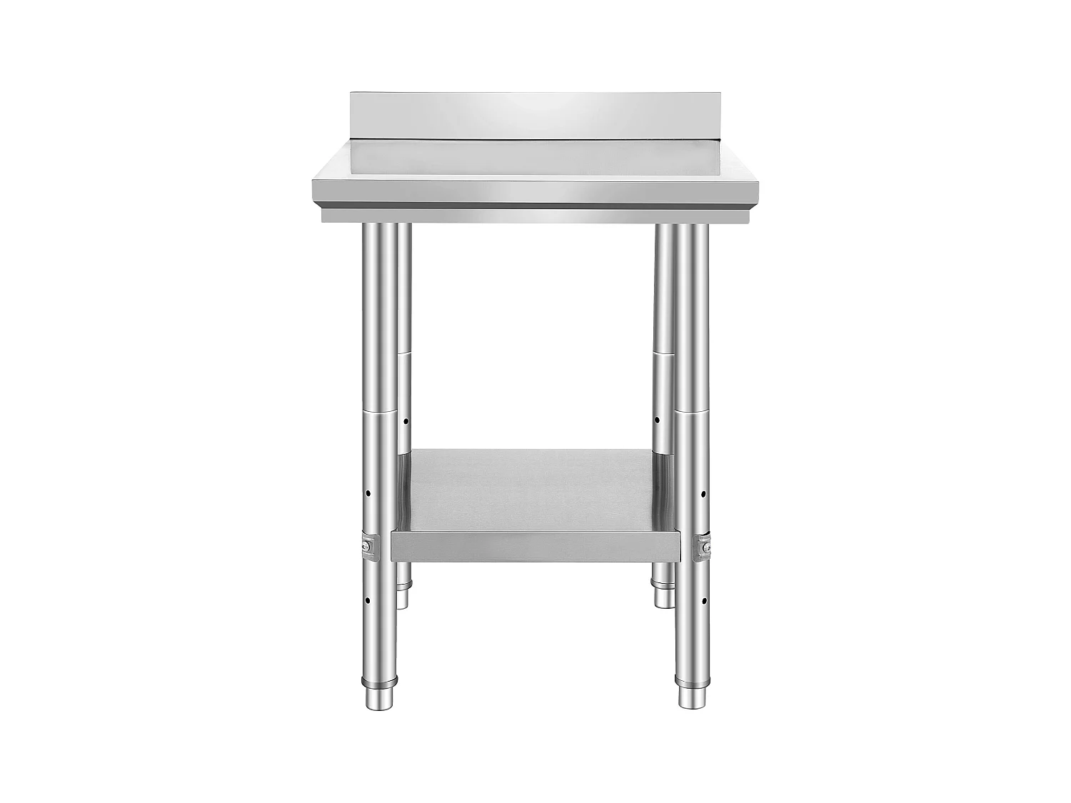 Table de Travail Cuisine en Acier Inoxydable SucceBuy, Table de Préparation des Aliments 60.96x60.96 cm