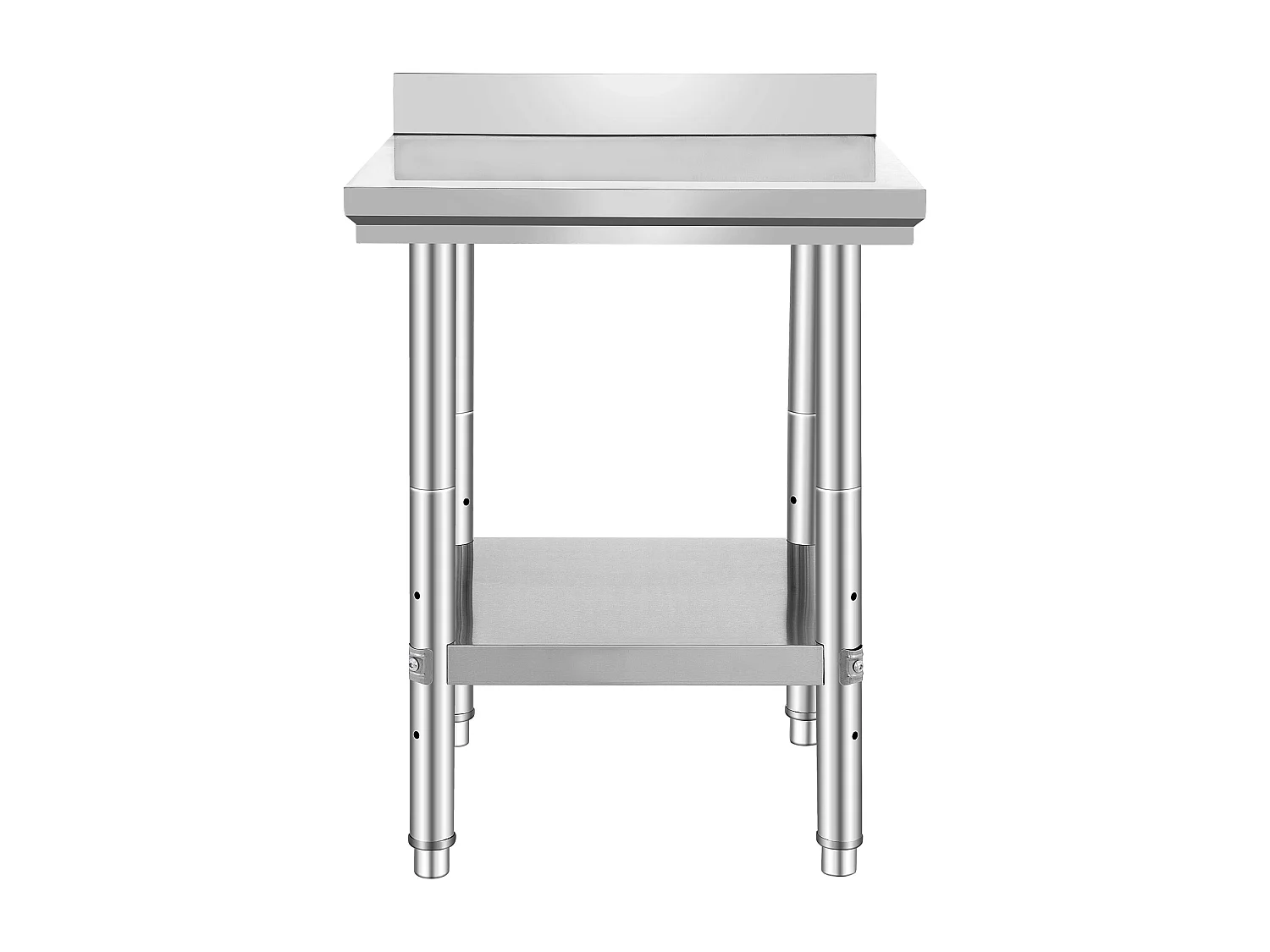 Table de Travail Cuisine en Acier Inoxydable SucceBuy, Table de Préparation des Aliments 60.96x60.96 cm