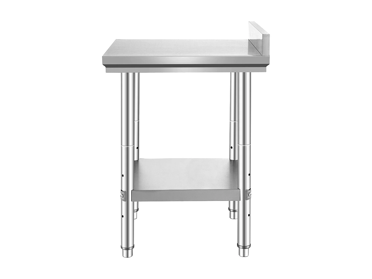 Table de Travail Cuisine en Acier Inoxydable SucceBuy, Table de Préparation des Aliments 60.96x60.96 cm