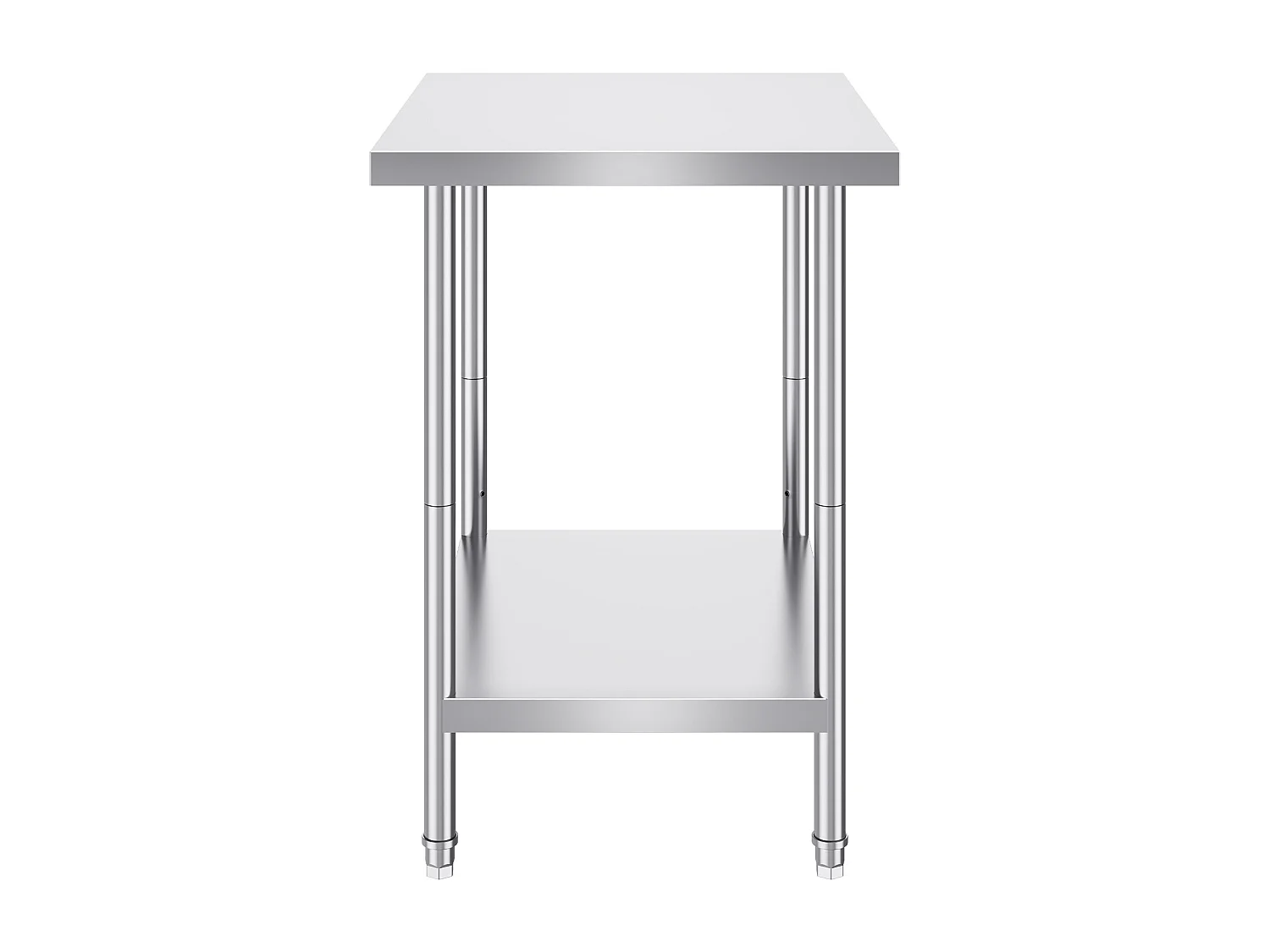 Keuken Werktafel SucceBuy 60.96x76.2x60.96 cm, Werktafel voor Voedselbereiding in Roestvrij Staal