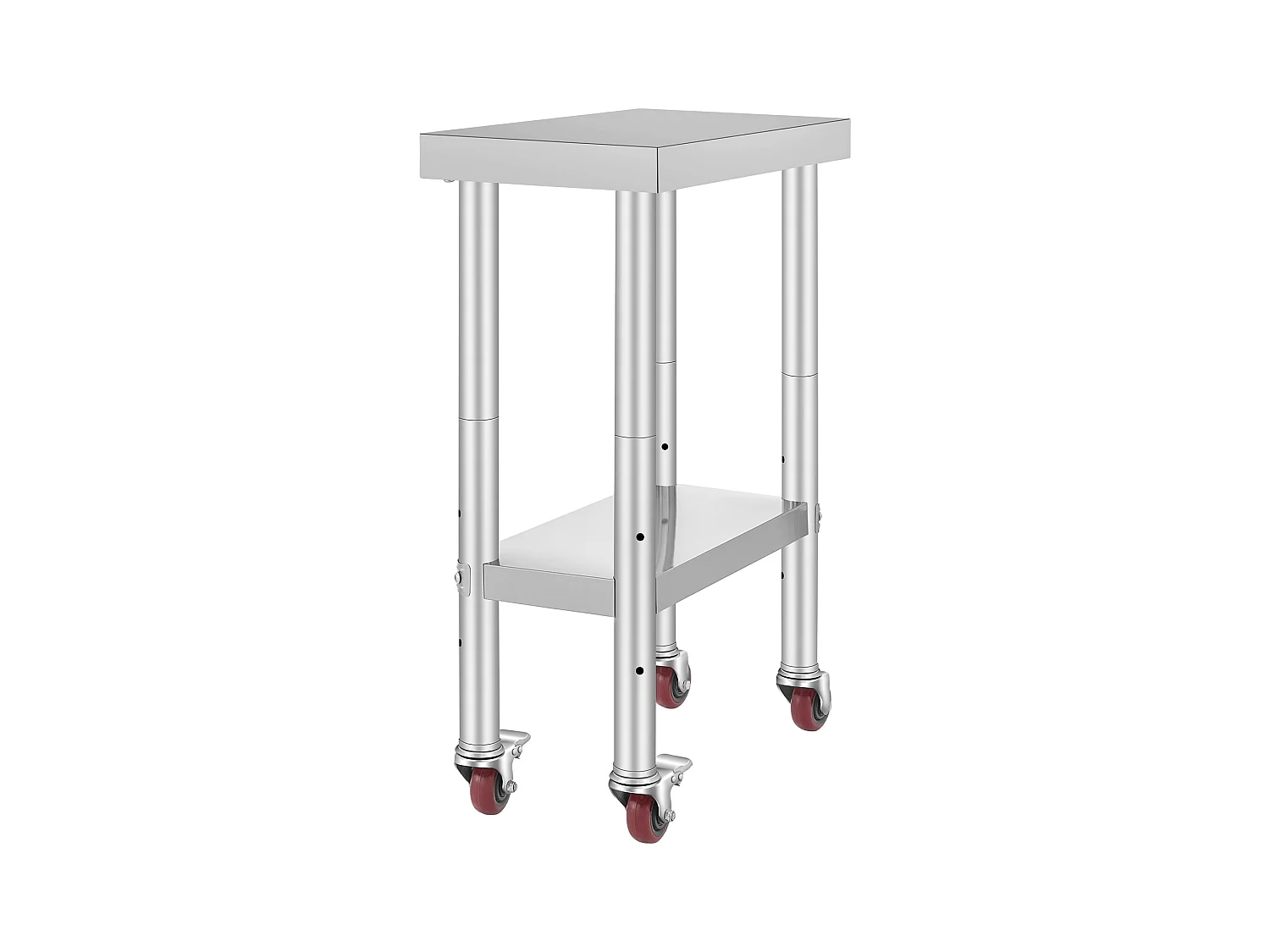 Table de Travail Cuisine SucceBuy 30.48x60.96 cm | Table de Préparation Commerciale avec 4 Roulettes