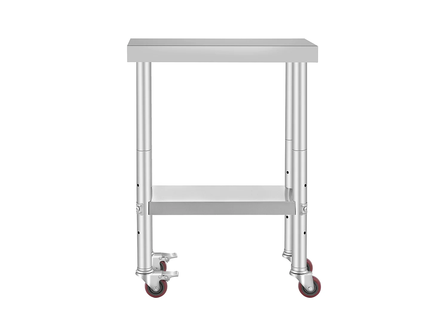 Table de Travail Cuisine SucceBuy 30.48x60.96 cm | Table de Préparation Commerciale avec 4 Roulettes
