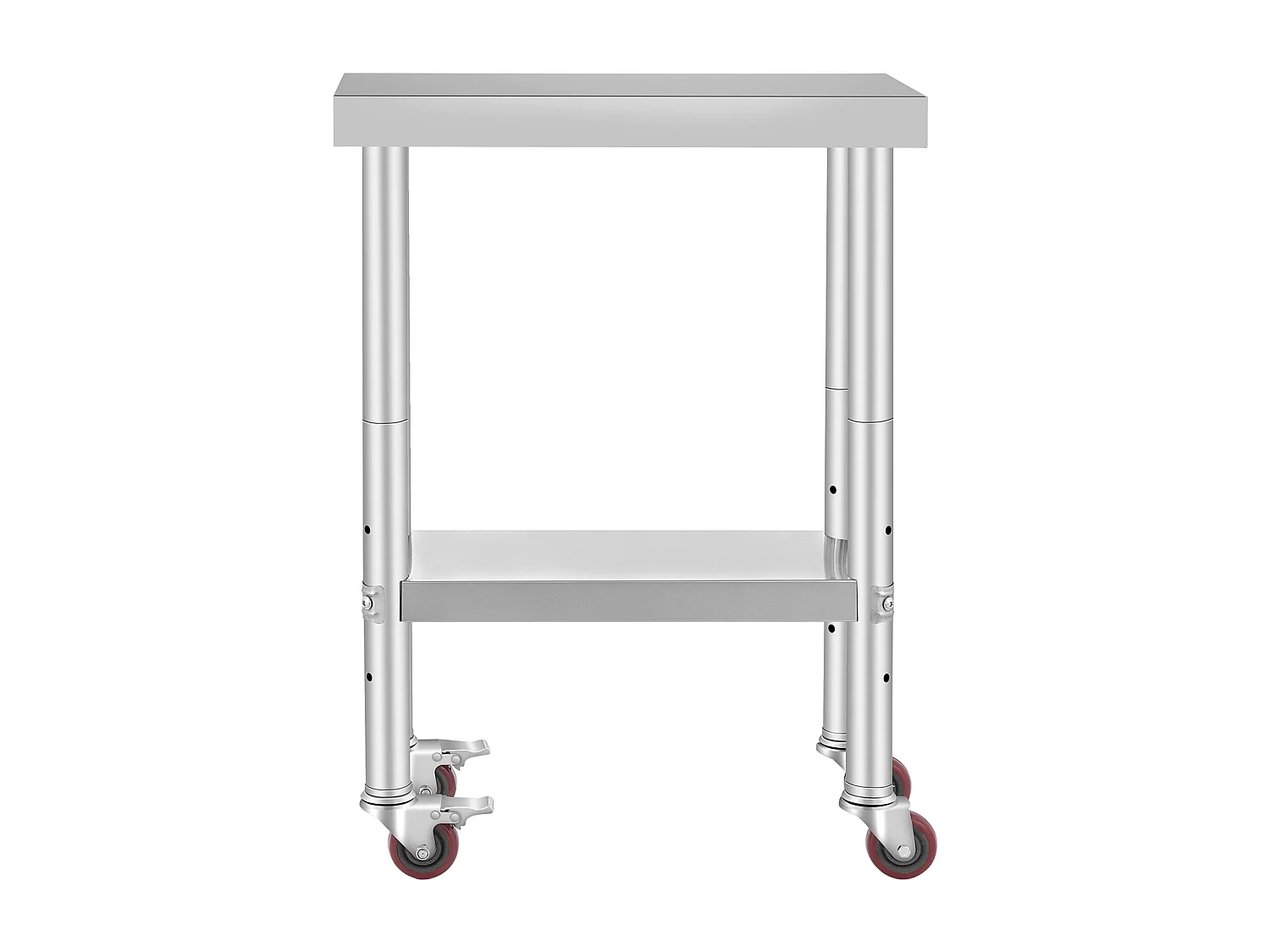 Table de Travail Cuisine SucceBuy 30.48x60.96 cm | Table de Préparation Commerciale avec 4 Roulettes