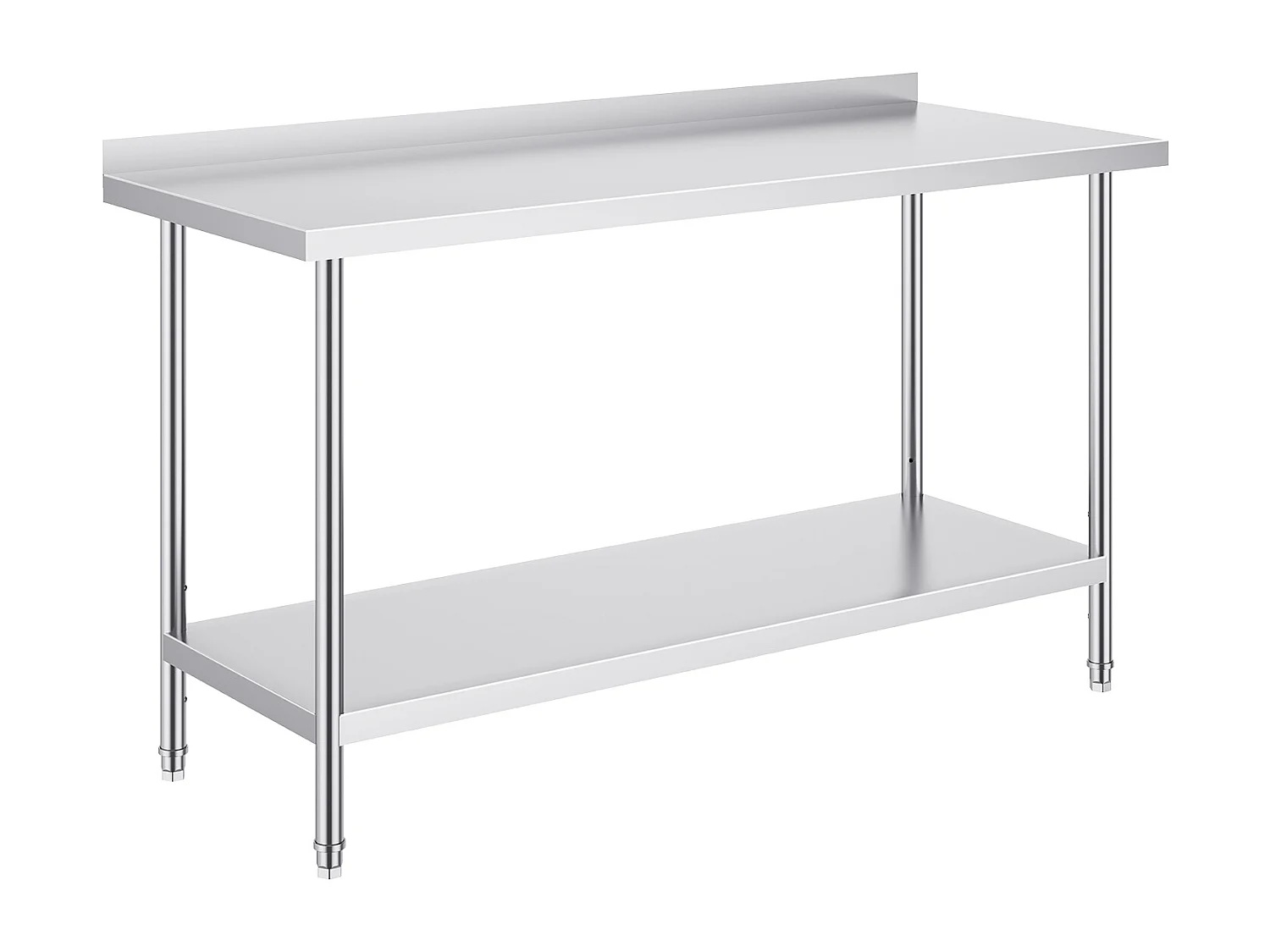 Table de Travail Cuisine SucceBuy, Table de Travail en Acier Inoxydable 60.96x152.4 cm, Commerciale