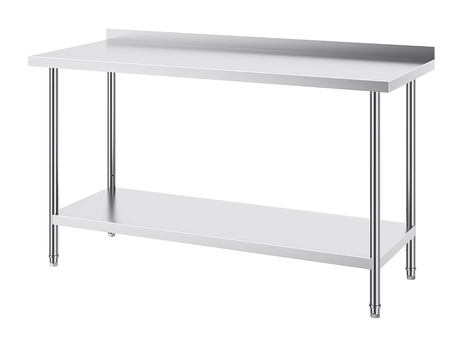 Table de Travail Cuisine SucceBuy, Table de Travail en Acier Inoxydable 60.96x152.4 cm, Commerciale