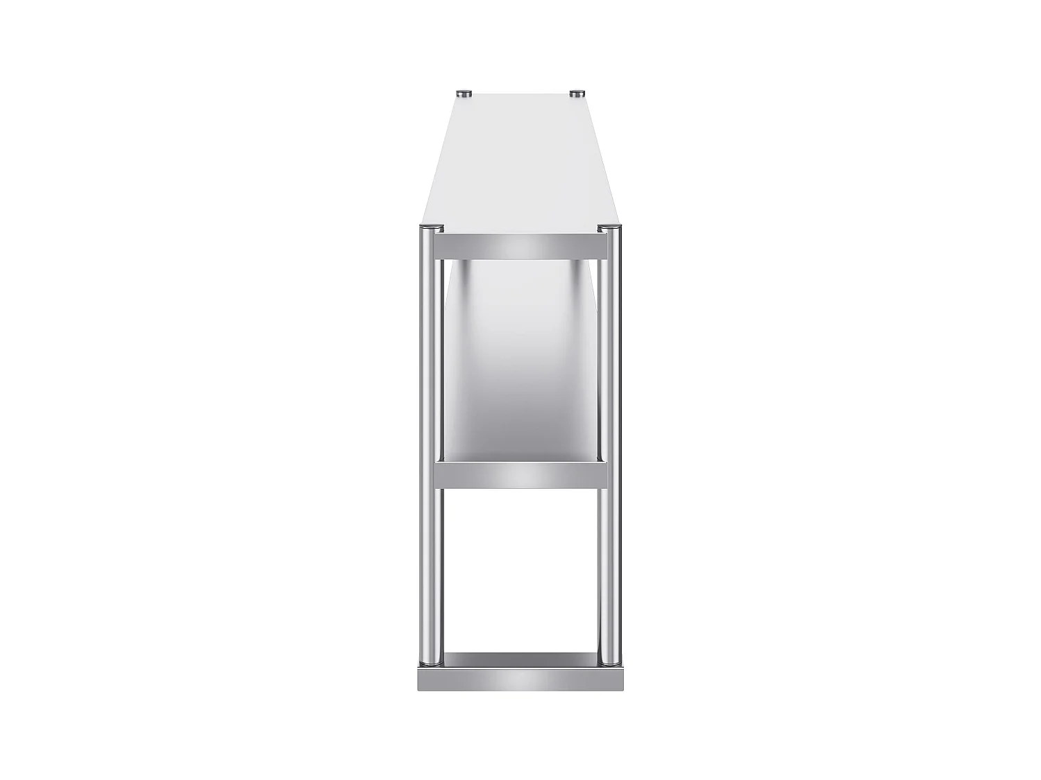 Table de Travail Double à 2 Niveaux SucceBuy, 305 x 1524 mm en Acier, Inoxydable pour Table de Préparation