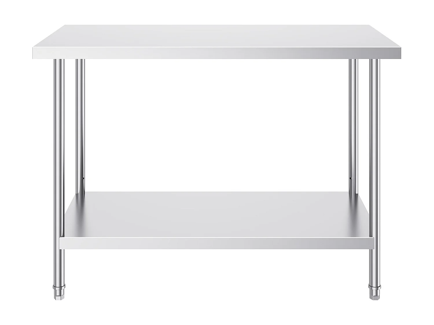 Table de Travail en Acier Inoxydable SucceBuy, 610 x 1219 x 864 mm, Poste de Travail Alimentaire Commercial