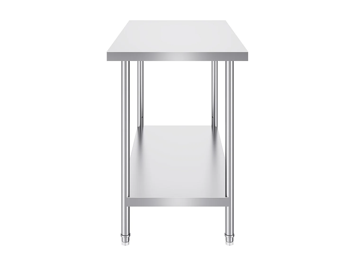 Table de Travail en Acier Inoxydable SucceBuy, 610 x 1219 x 864 mm, Poste de Travail Alimentaire Commercial