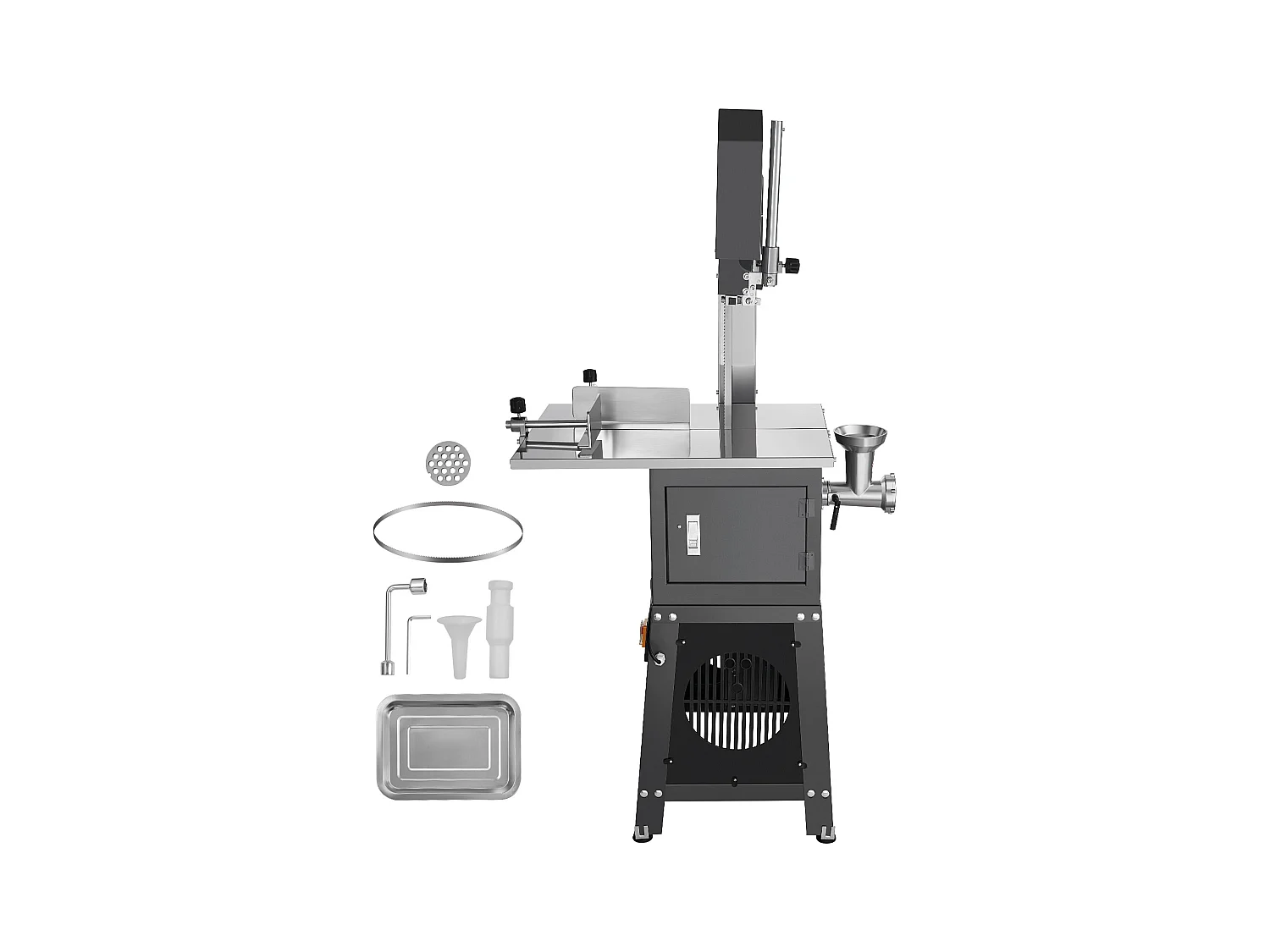 Machine de Scie à Os SucceBuy, Scie à Ruban Électrique Commerciale pour Diverses Viandes, 850 W, Acier Inoxydable