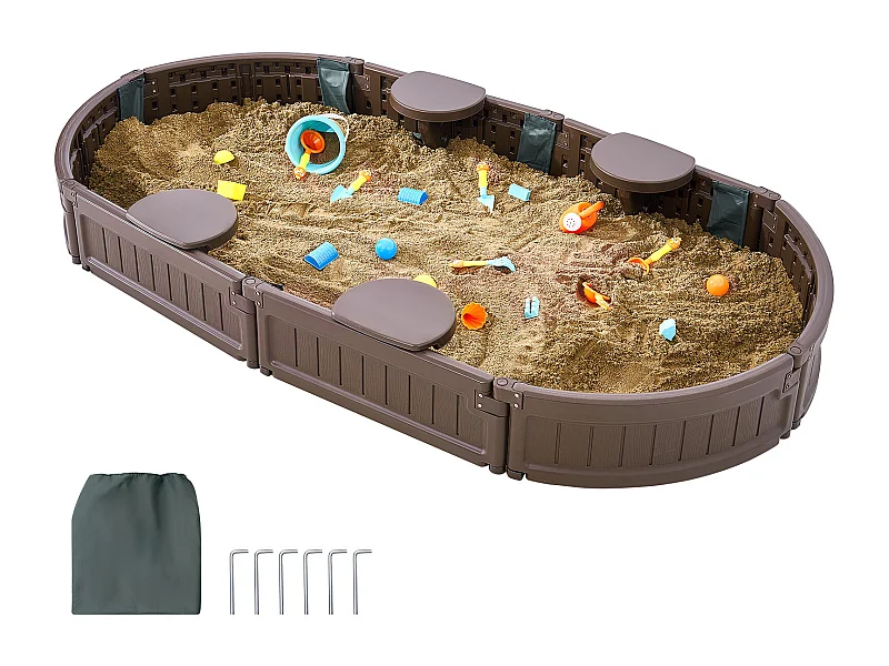 Scivolo da sabbia SucceBuy, Ovale HDPE, Esterno Giardino, 3-12 Anni, per Esterni, Giardino, Spiaggia, Parco