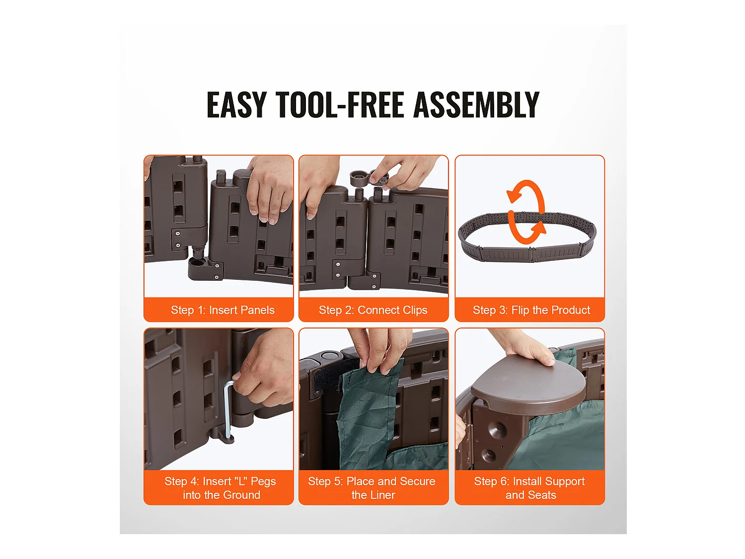 Bac à Sable SucceBuy, Ovale HDPE, Extérieur Jardin, 3-12 Ans, pour Événements, Fêtes, Décoration Intérieure