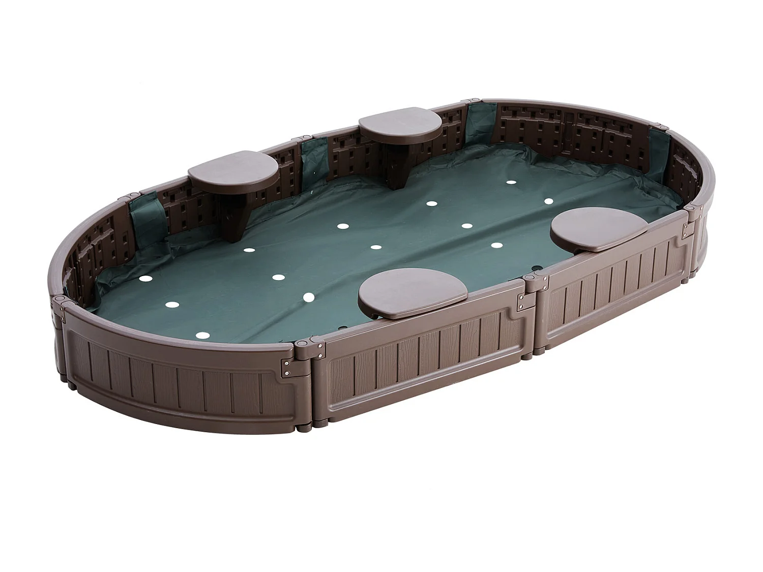 Bac à Sable SucceBuy, Ovale HDPE, Extérieur Jardin, 3-12 Ans, pour Événements, Fêtes, Décoration Intérieure