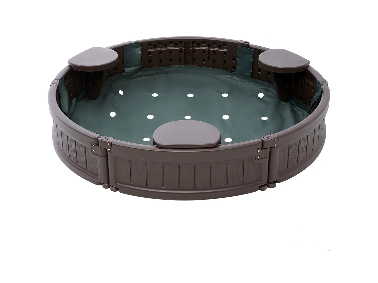 Bac à Sable SucceBuy, Rond HDPE, Extérieur Jardin, 3-12 Ans, pour Extérieur, Jardin, Plage, Parc