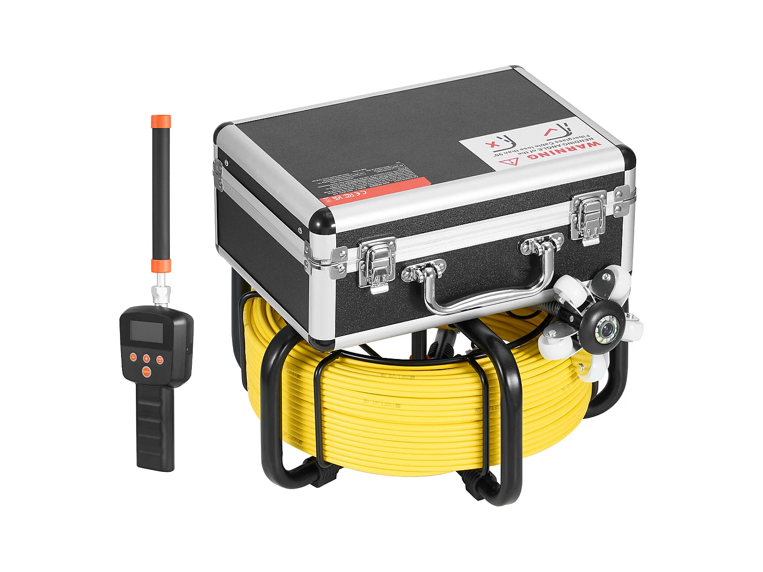 Caméra d'Égout SucceBuy, Taille 50 m, Caméra de Conduit de Drainage à Nivellement Automatique avec Localisateur 512 Hz