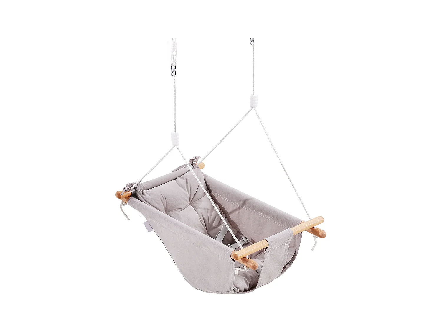 Siège de Balançoire Hamac en Toile SucceBuy, Balançoire pour Bébé à 3 Modes, Harnais à 5 Points, Utilisation Intérieure/Extérieure