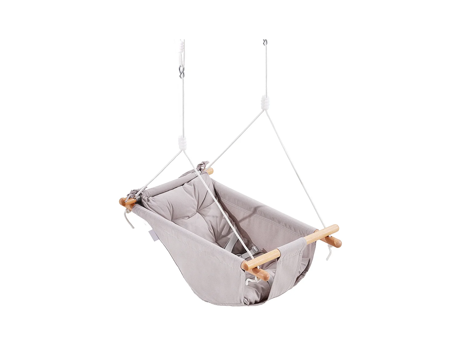 Siège de Balançoire Hamac en Toile SucceBuy, Balançoire pour Bébé à 3 Modes, Harnais à 5 Points, Utilisation Intérieure/Extérieure