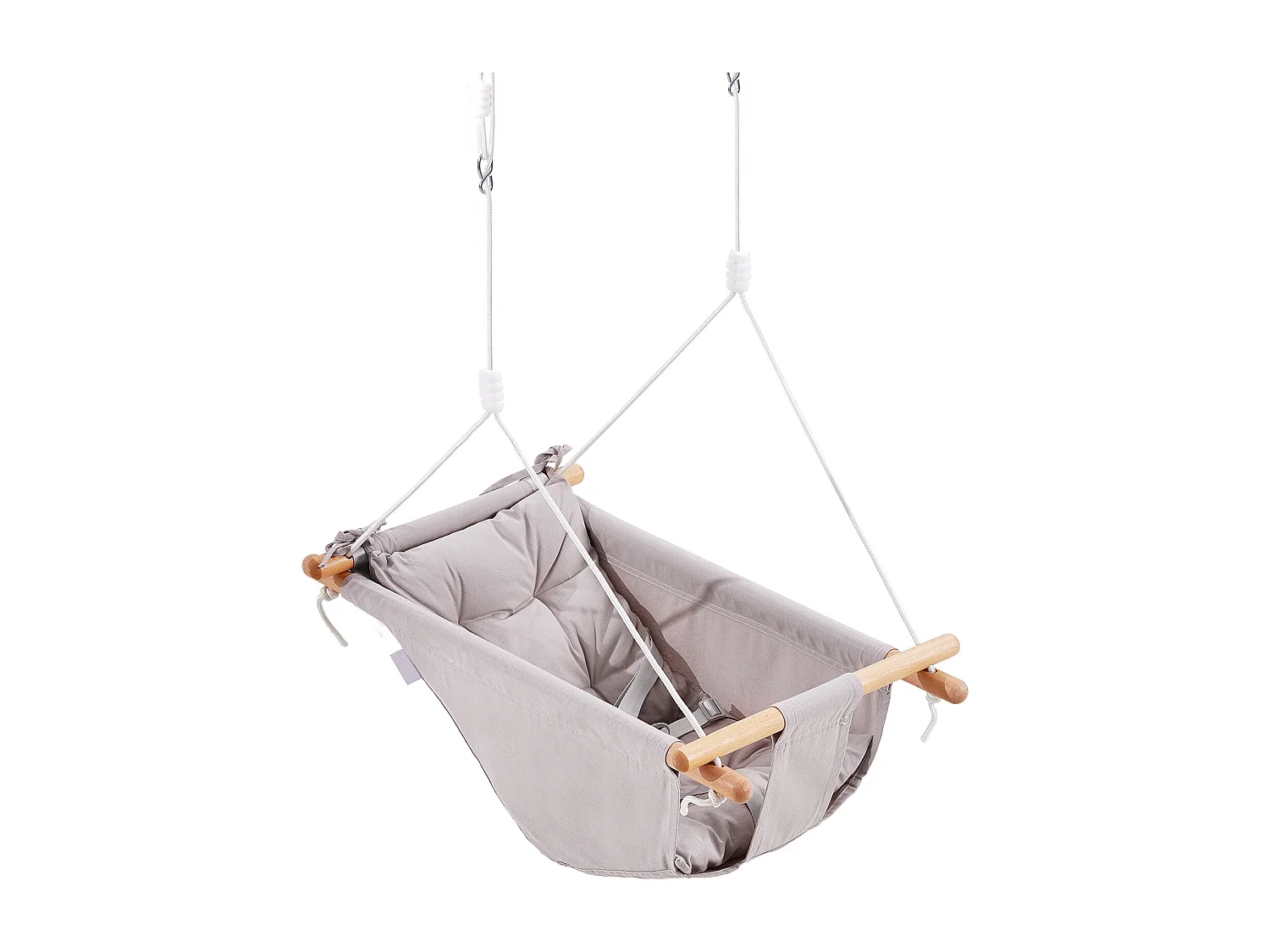 Siège de Balançoire Hamac en Toile SucceBuy, Balançoire pour Bébé à 3 Modes, Harnais à 5 Points, Utilisation Intérieure/Extérieure