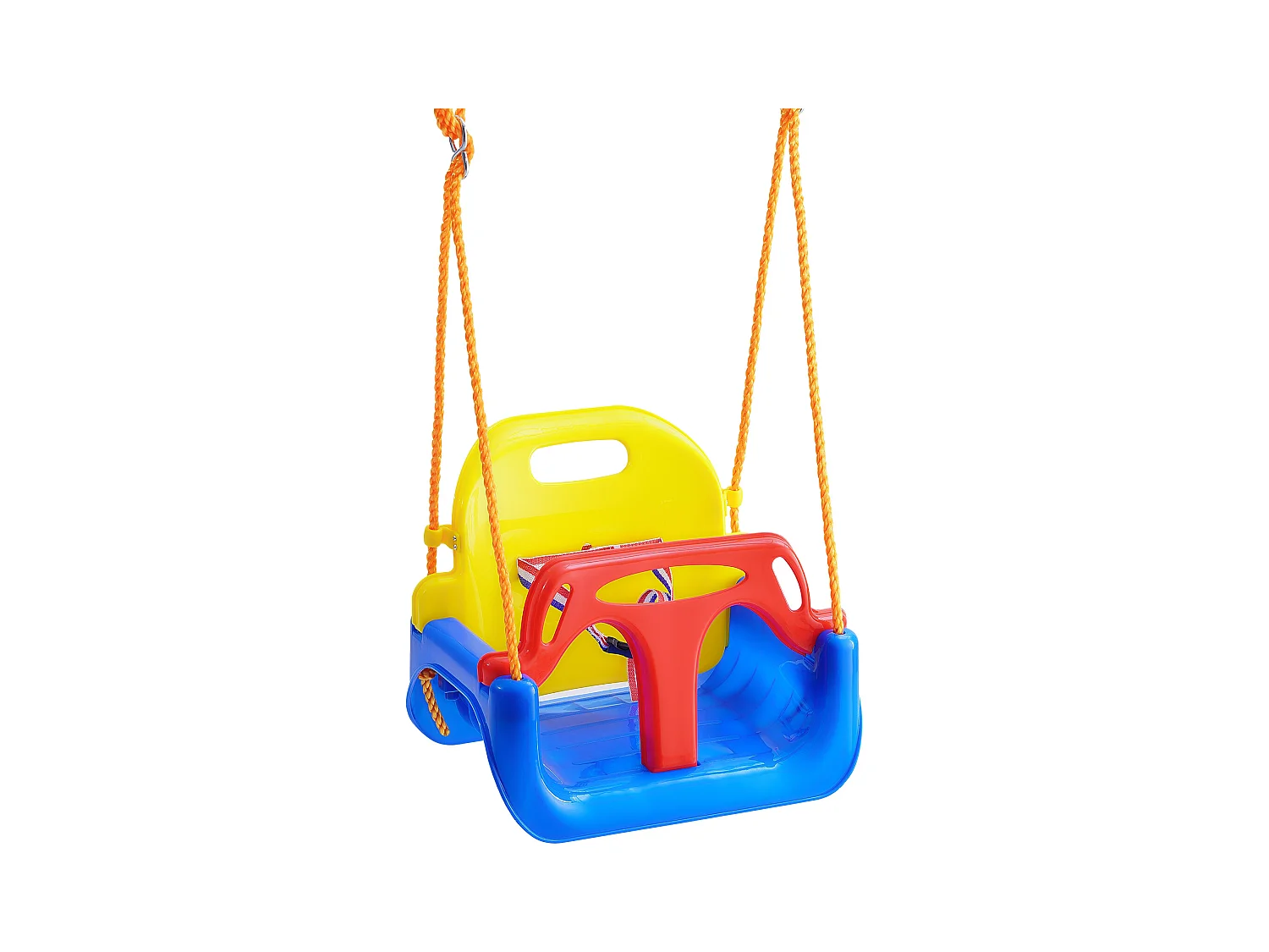 Siège de Balançoire pour Tout-Petit 3 en 1 SucceBuy, Balançoire pour Bébé avec Cordes Réglables et Mousquetons