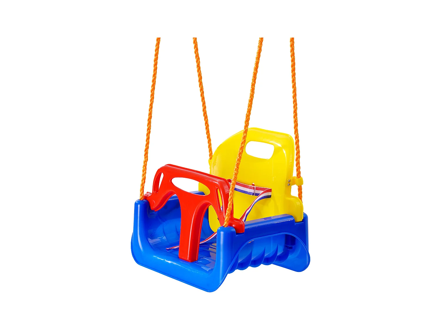 Siège de Balançoire pour Tout-Petit 3 en 1 SucceBuy, Balançoire pour Bébé avec Cordes Réglables et Mousquetons