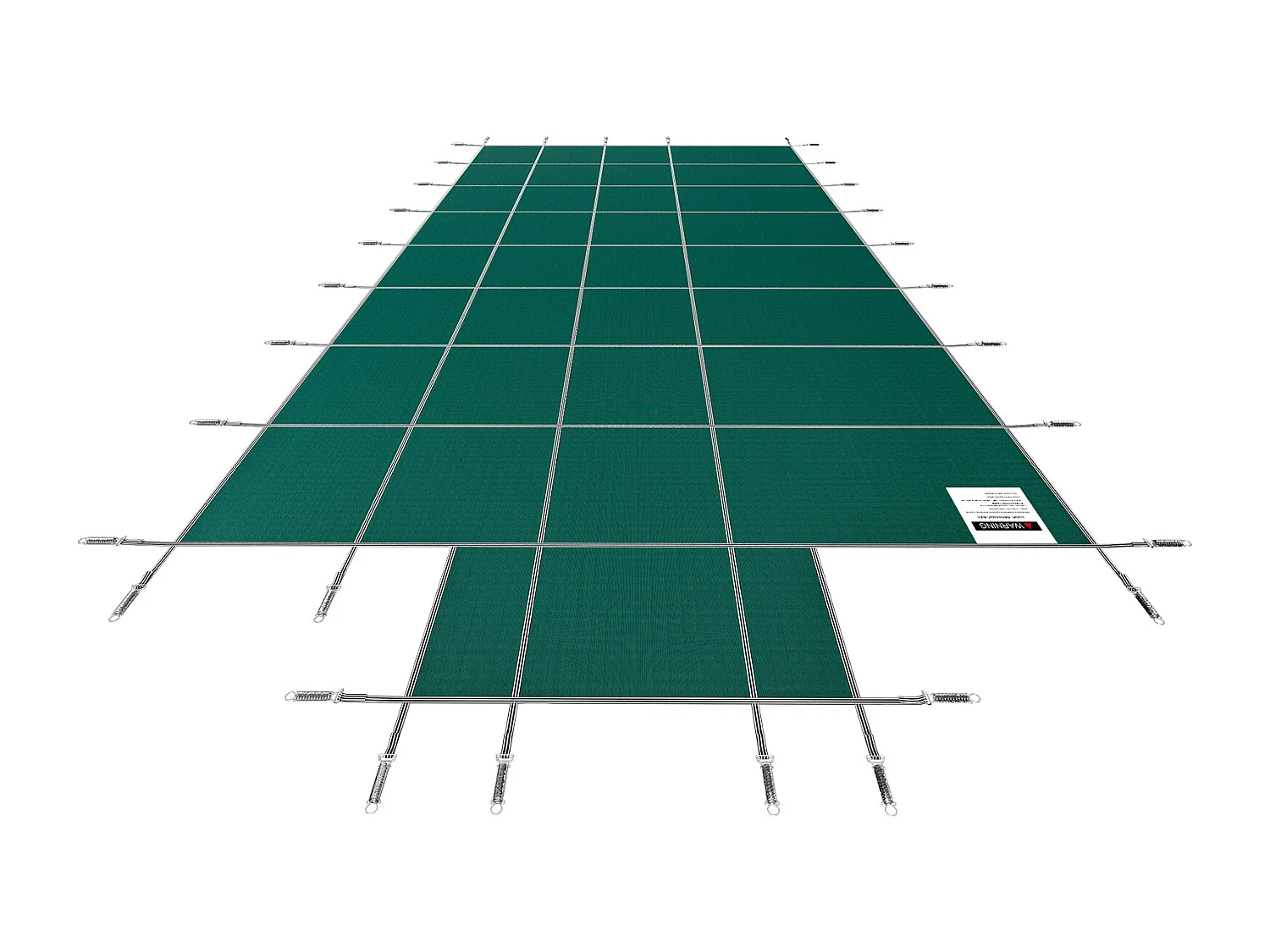 Bâche Hivernage pour Piscines, SucceBuy Couverture de Sécurité Rectangulaire pour Piscine, 490 x 980 cm, Verte, pour une Utilisation en Extérieur en Hiver