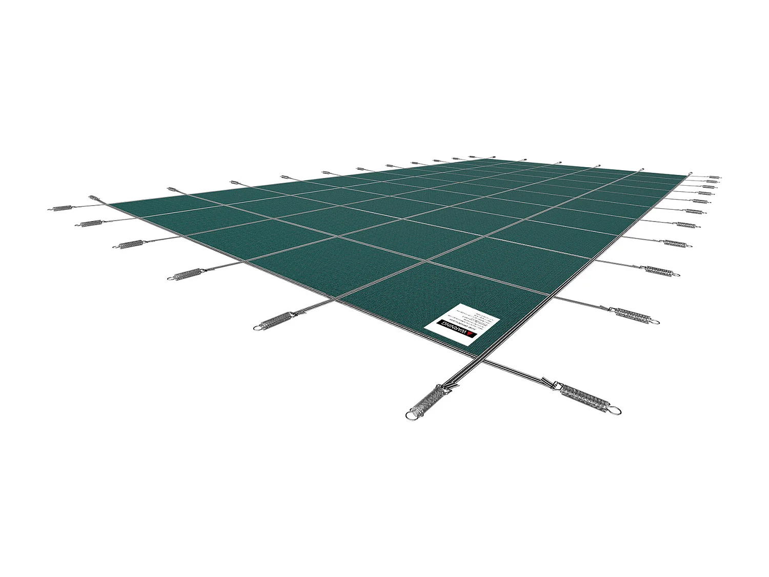 Bâche Hivernage pour Piscines, SucceBuy Couverture de Sécurité pour Piscine, Convient aux Piscines Enterrées Rectangulaires de 488 x 975 cm, Verte