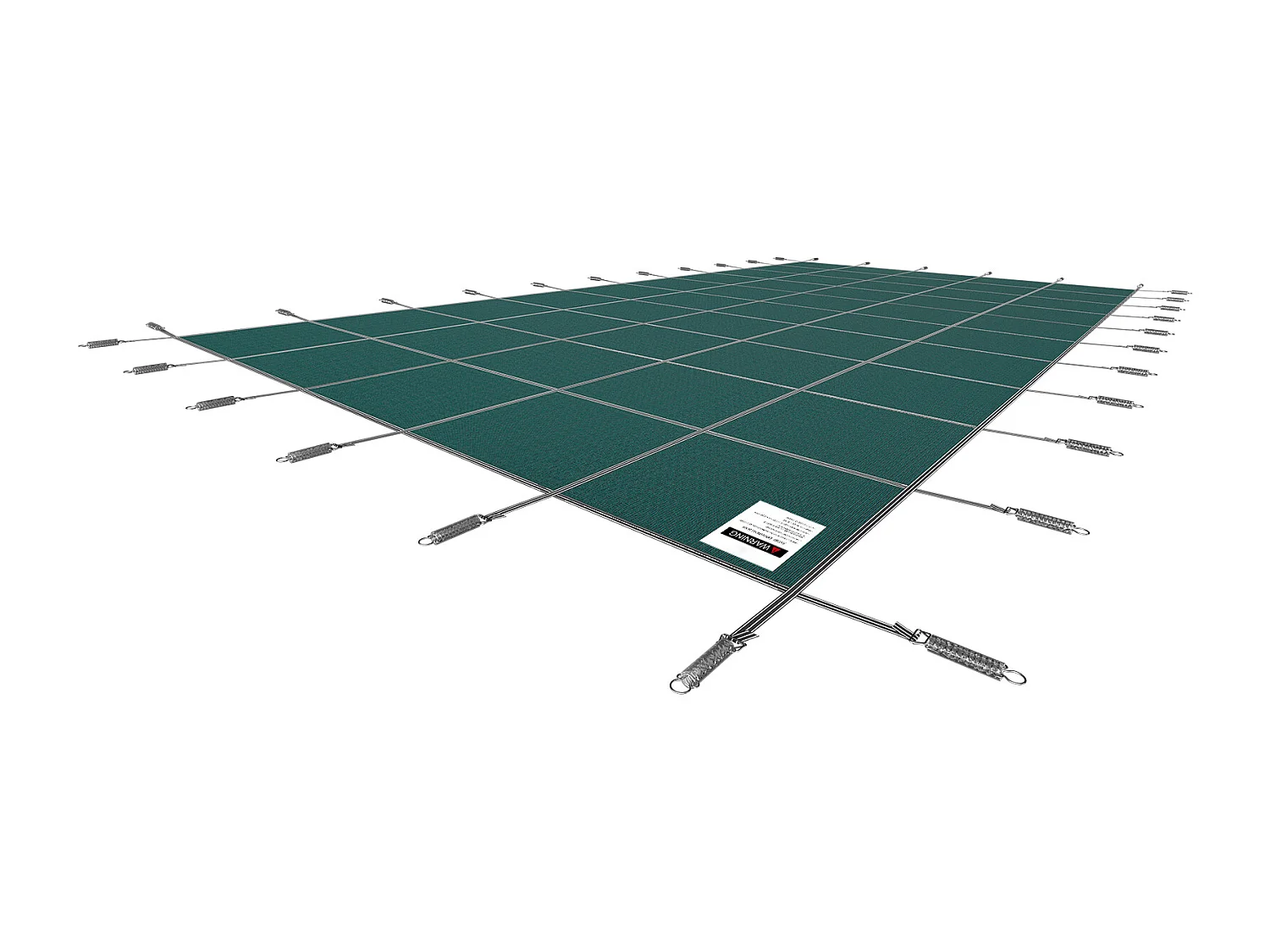 Bâche Hivernage pour Piscines, SucceBuy Bâche de Sécurité Rectangulaire en Maille de 550 x 980 cm, Verte pour l'Hiver en Extérieur