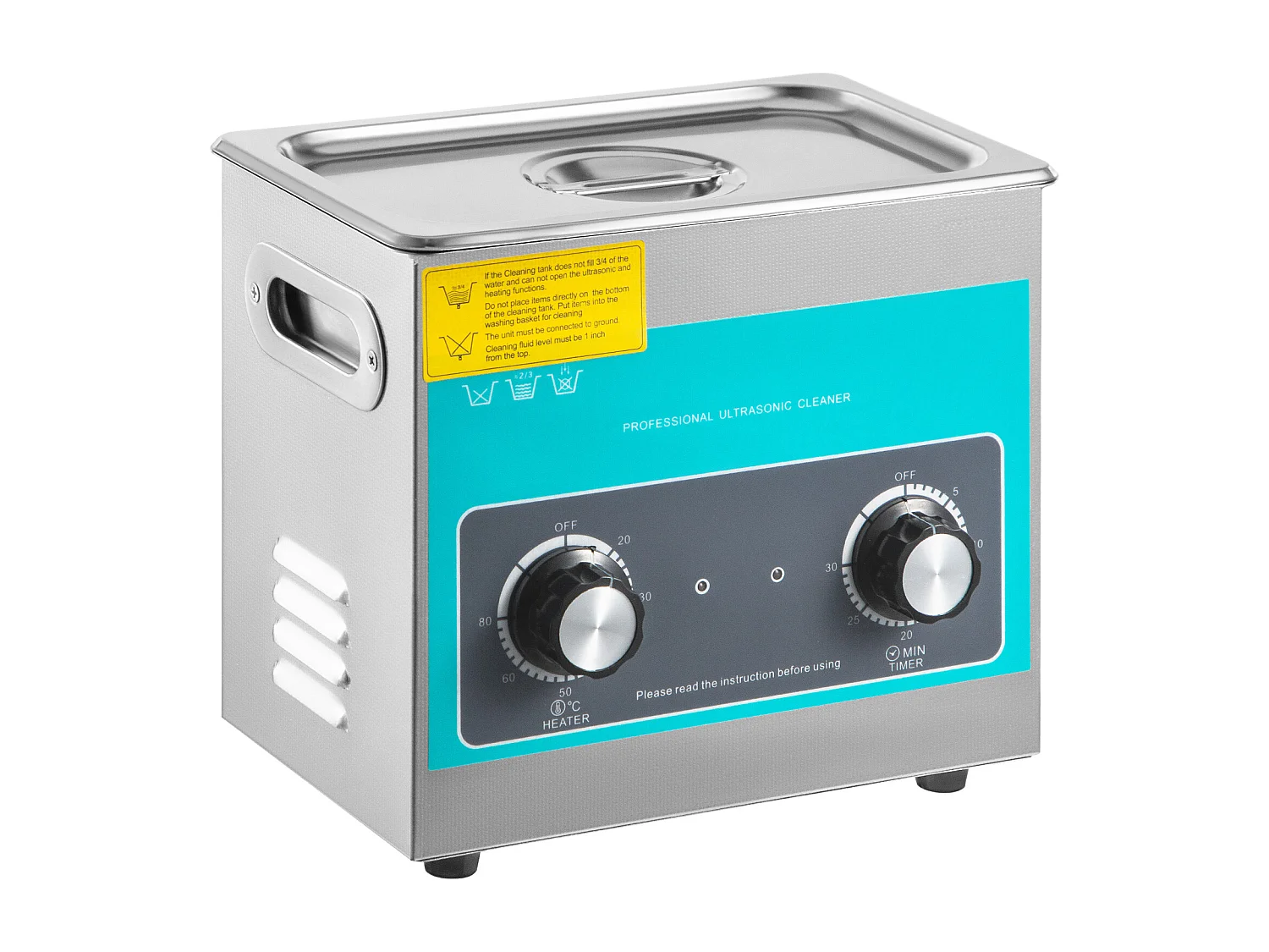 Nettoyeur SucceBuy Nettoyeur Ultrasonique à Bouton 3L en Acier Inoxydable 304