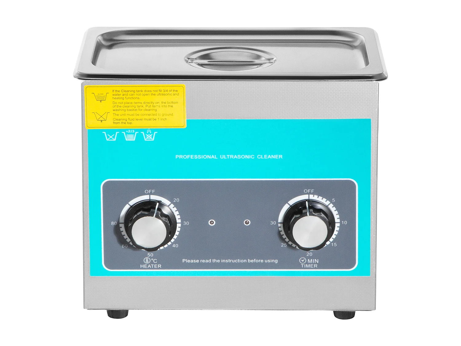 Nettoyeur SucceBuy Nettoyeur Ultrasonique à Bouton 3L en Acier Inoxydable 304