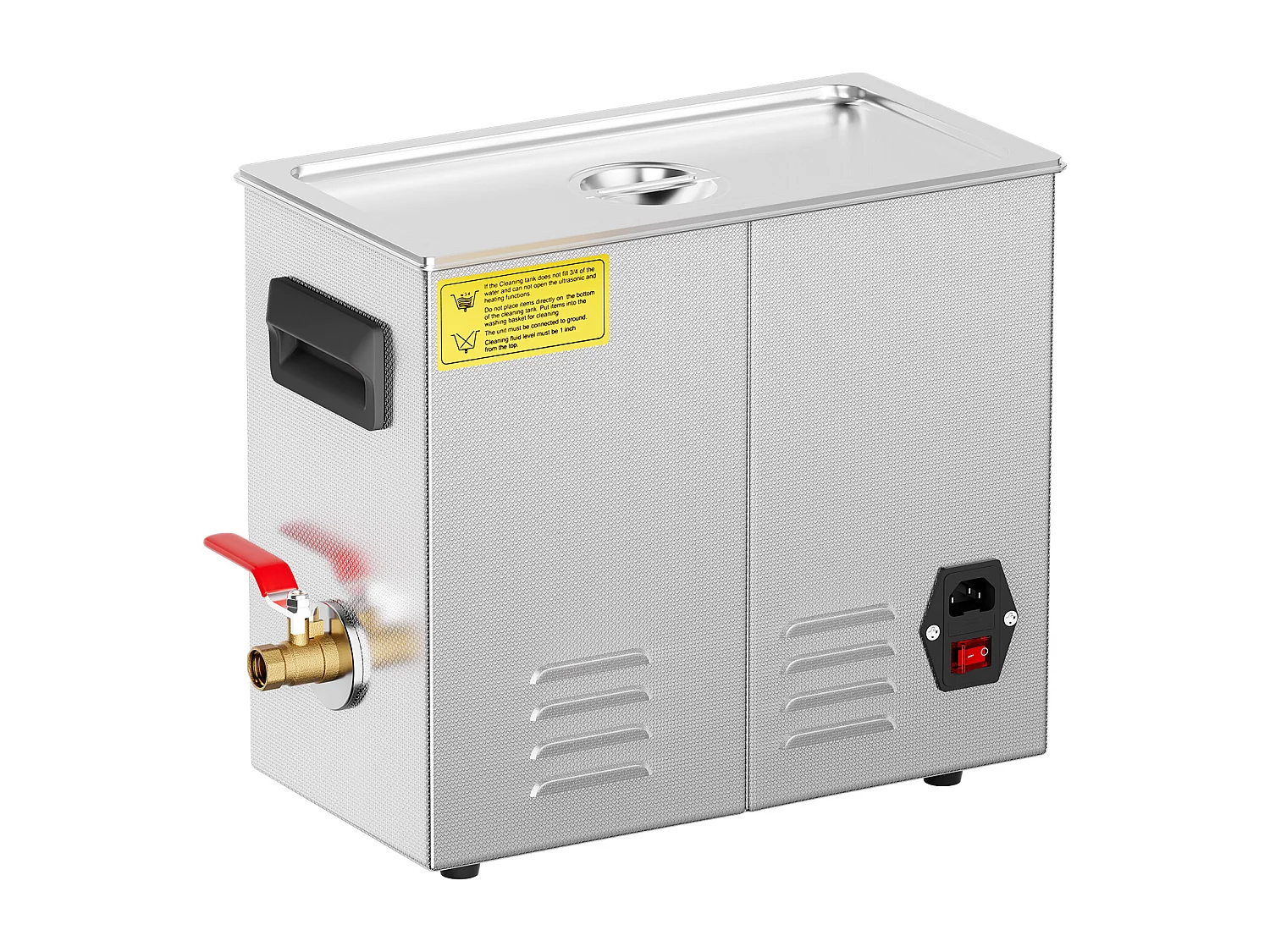 Nettoyeur SucceBuy Nettoyeur à Ultrasons 6L, Chauffage, Minuterie, Panier, 180 W Sonic