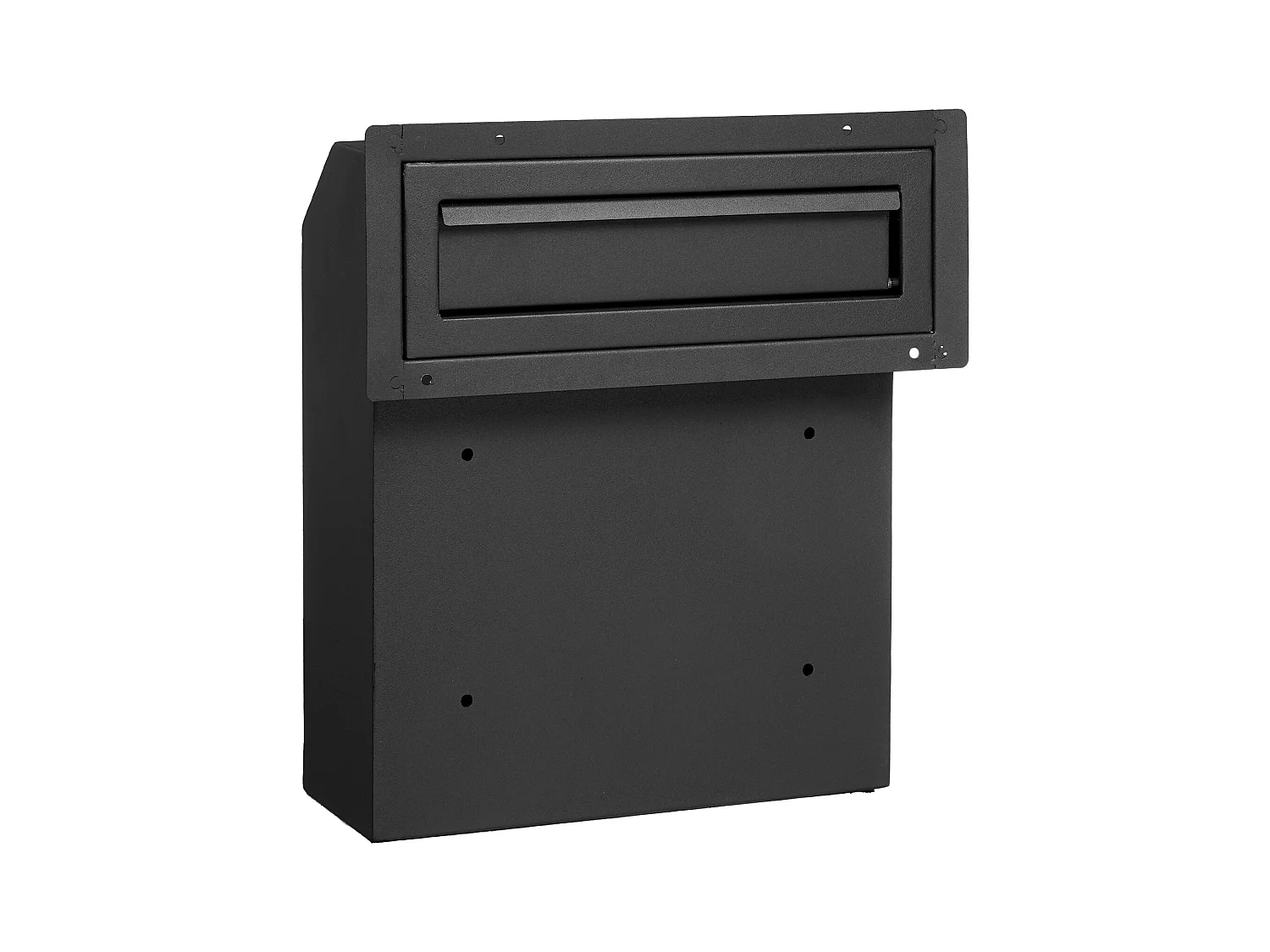 Boîte aux Lettres à Clé SucceBuy Through the Door avec Serrure à Combinaison, Noire