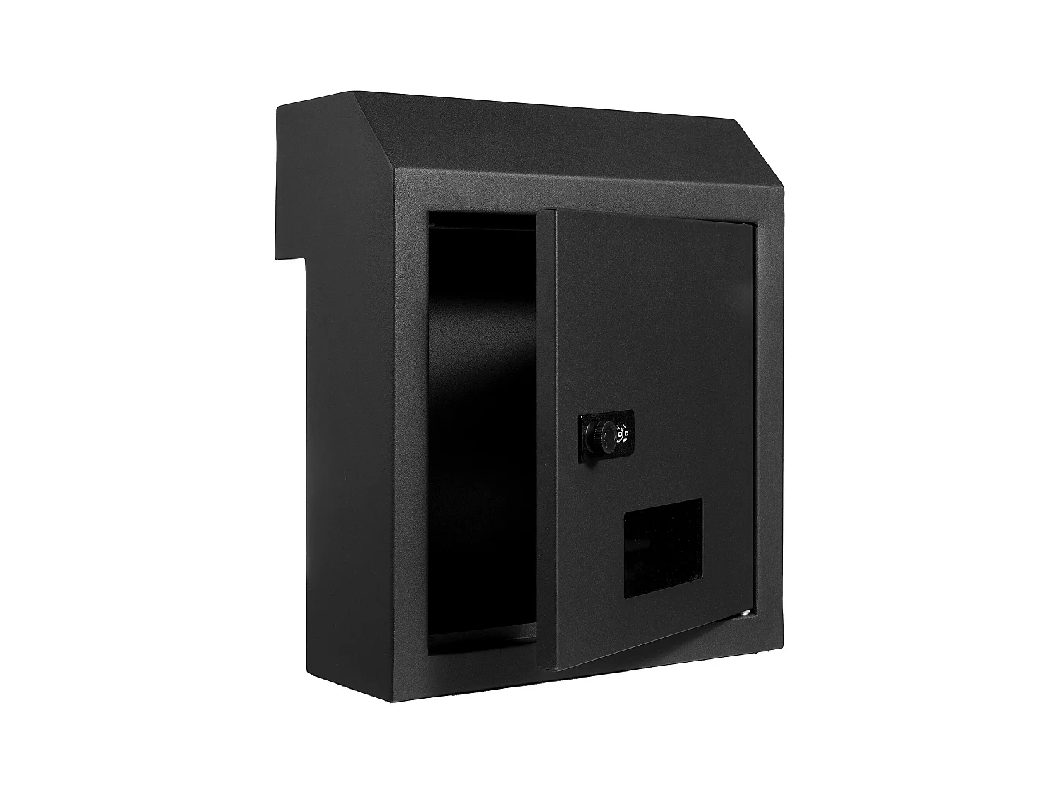 Boîte aux Lettres à Clé SucceBuy Through the Door avec Serrure à Combinaison, Noire